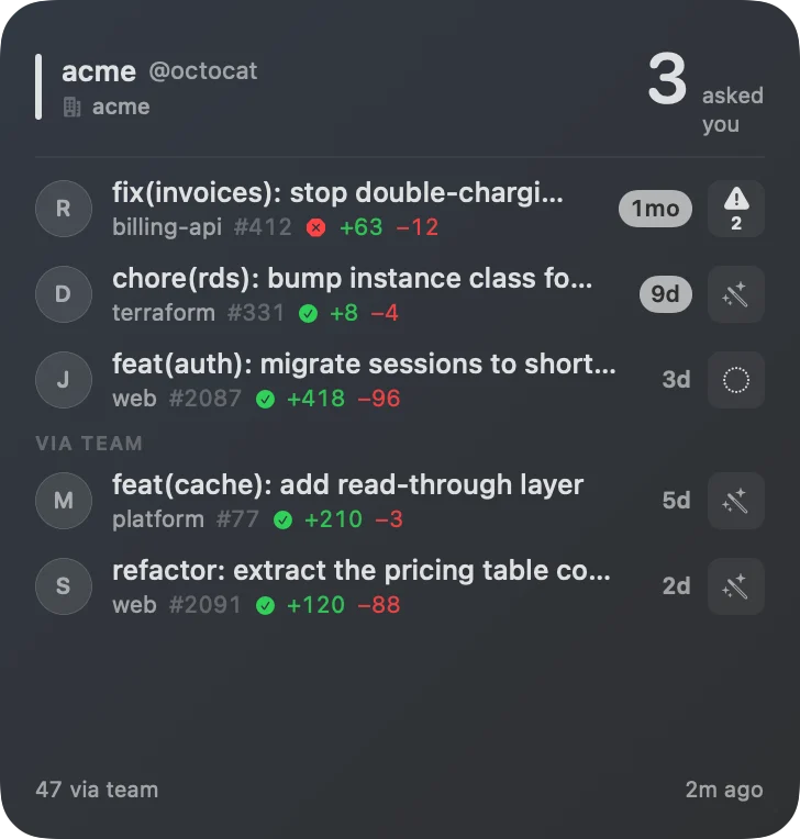 The greyscale widget in dark mode, still readable.
